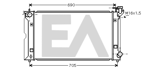 Radiator, engine cooling (31R71187)