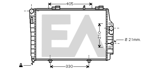 Radiator, engine cooling (31R50167)