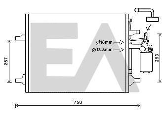 Condenser, air conditioning (30C78015)