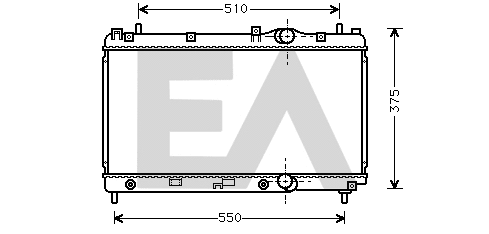 Radiator, engine cooling (31R12010)