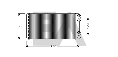 Heat Exchanger, interior heating (45C76003)