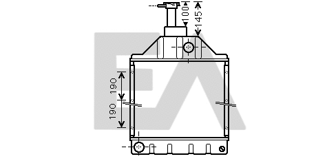 Radiator, engine cooling (31R46029)