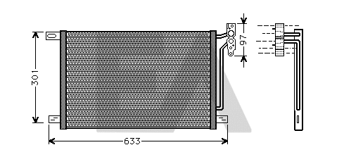 Condenser, air conditioning (30C07031)
