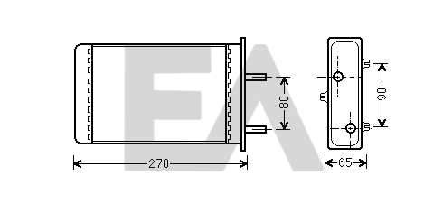 Heat Exchanger, interior heating (45C40002)