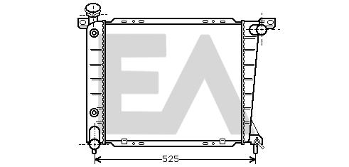 Radiator, engine cooling (31R22055)