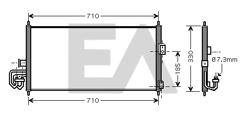Condenser, air conditioning (30C18020)
