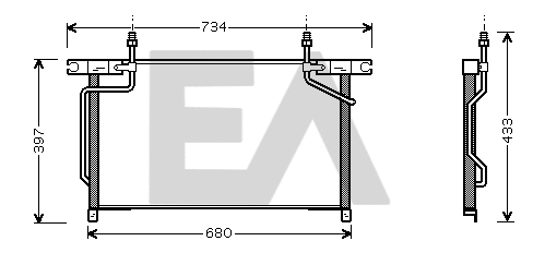 Condenser, air conditioning (30C18025)