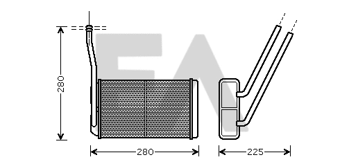 Heat Exchanger, interior heating (45C05022)