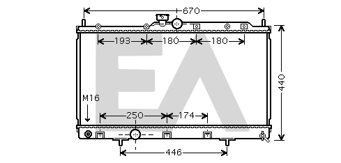Radiator, engine cooling (31R51004)