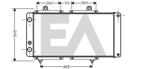 Radiator, engine cooling (31R55009)
