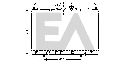 Radiator, engine cooling (31R51095)