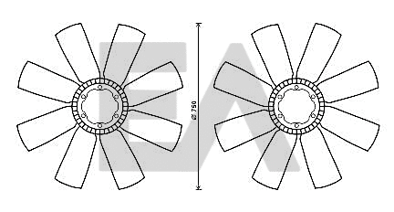 Fan Wheel, engine cooling (35C76A01)