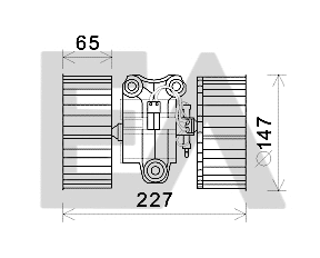 Electric Motor, interior blower (42A07005)