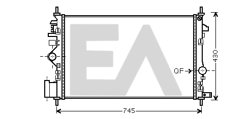 Radiator, engine cooling (31R54229)