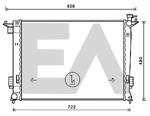 Radiator, engine cooling (31R36063)