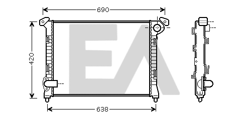Radiator, engine cooling (31R07090)