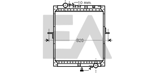 Radiator, engine cooling (31R45057)