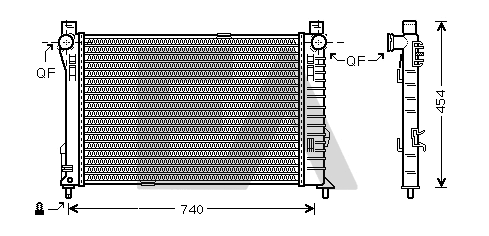 Radiator, engine cooling (31R50190)