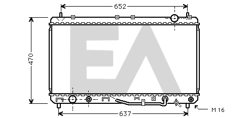 Radiator, engine cooling (31R71113)