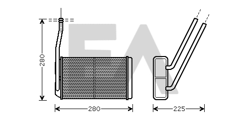 Heat Exchanger, interior heating (45C05020)