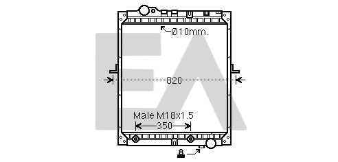 Radiator, engine cooling (31R45047)