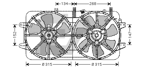 Fan, engine cooling (33V52018)