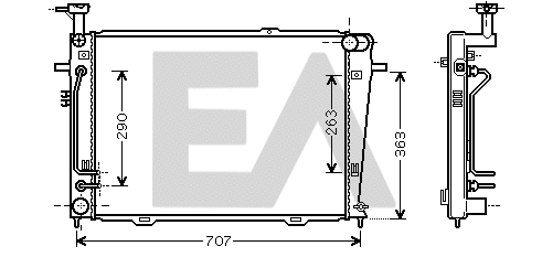 Radiator, engine cooling (31R28046)