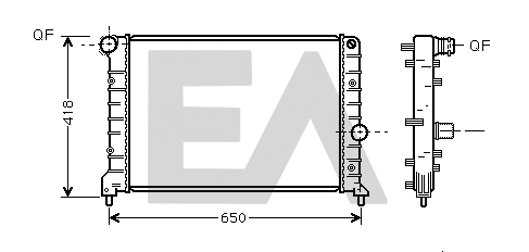 Radiator, engine cooling (31R03031)