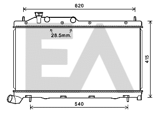 Radiator, engine cooling (31R68048)