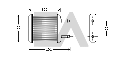 Heat Exchanger, interior heating (45C20003)