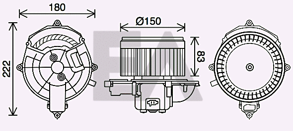 Electric Motor, interior blower (42A10017)