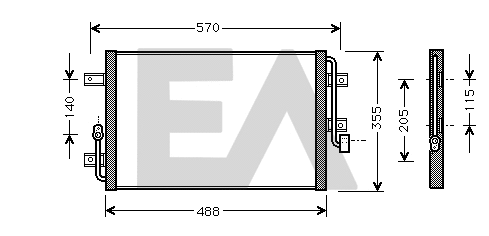 Condenser, air conditioning (30C25032)