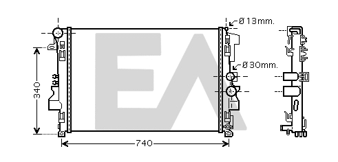 Radiator, engine cooling (31R50173)