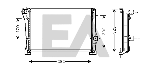 Radiator, engine cooling (31R25115)