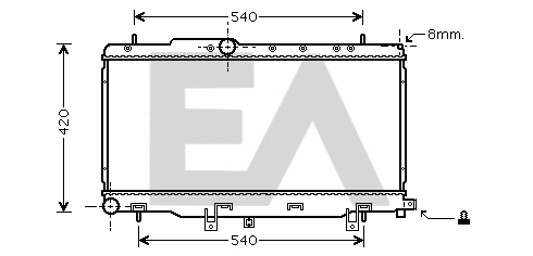 Radiator, engine cooling (31R68030)