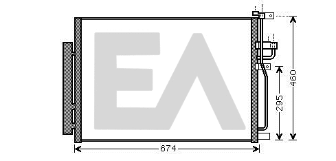 Condenser, air conditioning (30C54054)