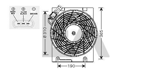 Fan, engine cooling (33V54008)