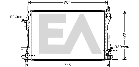 Radiator, engine cooling (31R54210)
