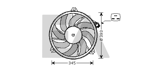 Fan, engine cooling (33V55007)