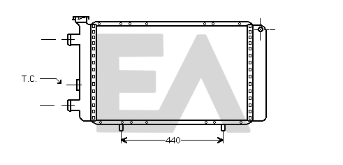 Radiator, engine cooling (31R60025)
