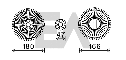 Fan Wheel, engine cooling (35C50D30)