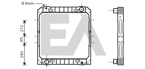Radiator, engine cooling (31R30020)