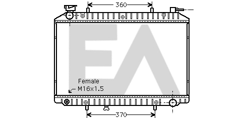Radiator, engine cooling (31R18169)