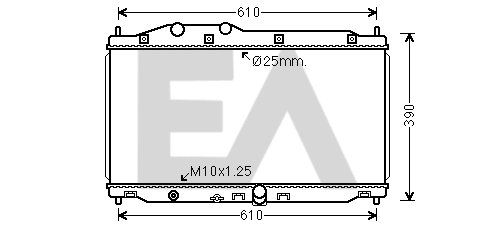 Radiator, engine cooling (31R26102)