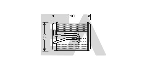 Heat Exchanger, interior heating (45C28006)
