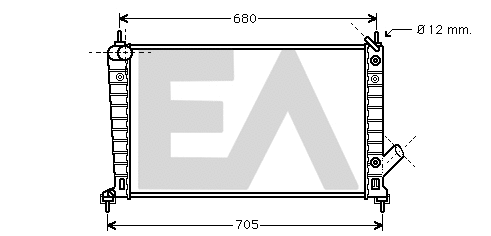 Radiator, engine cooling (31R62022)