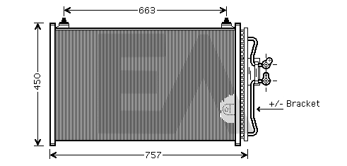 Condenser, air conditioning (30C22041)