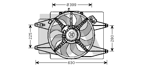 Fan, engine cooling (33V03005)