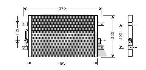Condenser, air conditioning (30C25048)