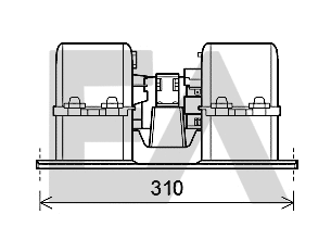 Electric Motor, interior blower (42A76001)